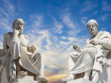 Plato and Socrates,the greatest ancient greek philosophers