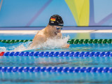 BARRA DA TIJUCA, BRASILIEN - SEPTEMBER 13: Daniel Simon (GER) vom VSG Darmstadt/Hessen [Paralympische Klassifizierung: S12] mit mächtigen Zügen am Tag Sieben der Paralympischen Spiele 2016 während des Schwimmwettbewerb über 100m Brust SB12 der Herren in der Olympic Aqautics Arena von Barra da Tijuca am 13.9.2016 in Rio de Janeiro/Brasilien. (© 2016 Oliver Kremer @ Pixolli Studios)